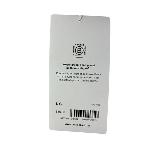 Athleta Ignite Shasta Purple/Bluff Gray Cropped Workout Active Top Size Large - Picture 11 of 14